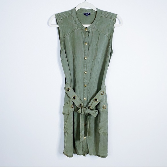 Splendid - Olive Grommet Dress - Picture 1 of 4